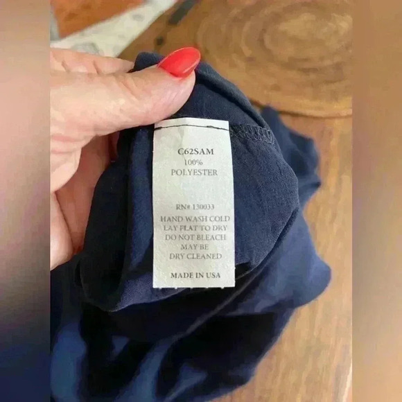 Capote navy blue short sleeve dress size extra large flow, generous size fitNWT - Picture 4 of 8